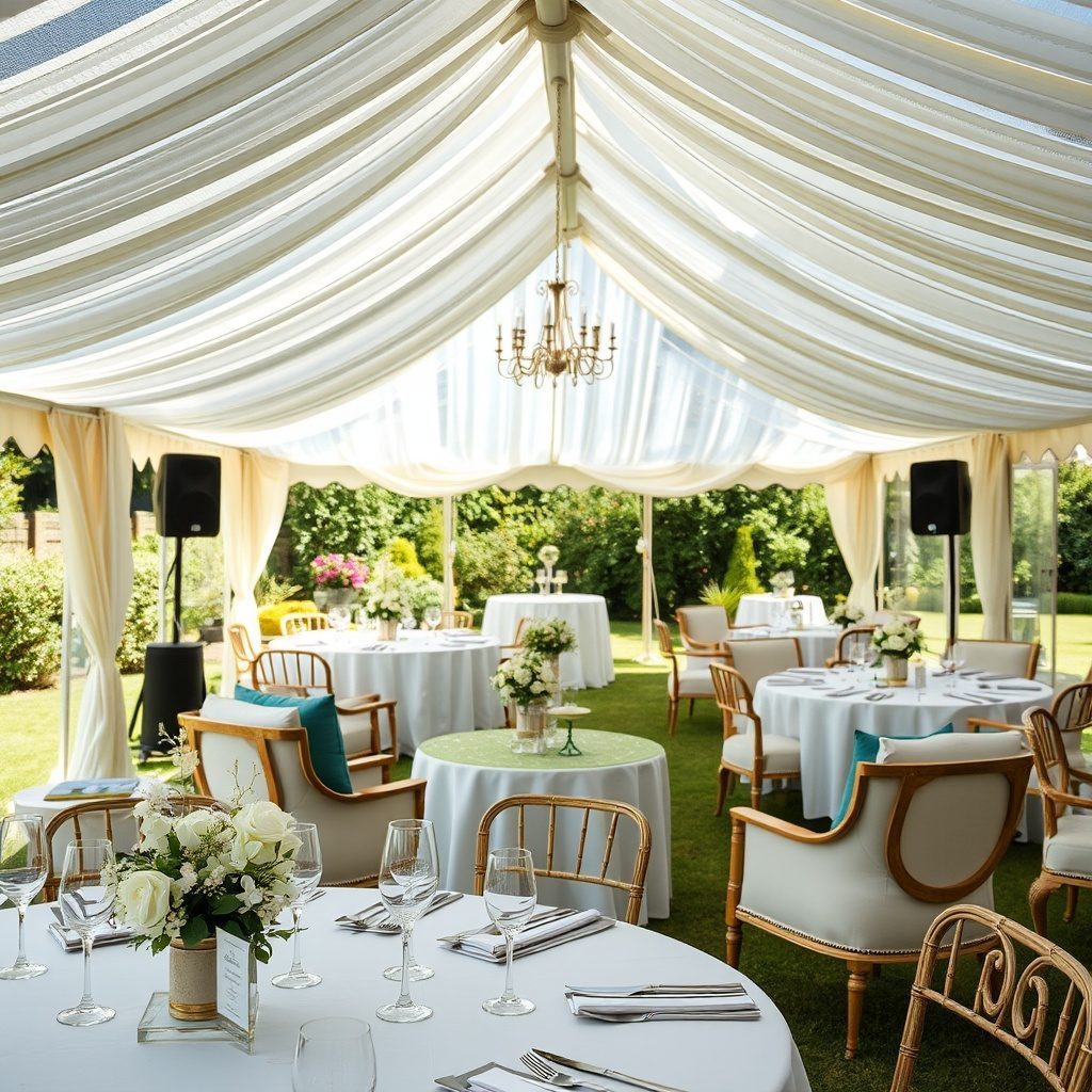 Small marquee tent