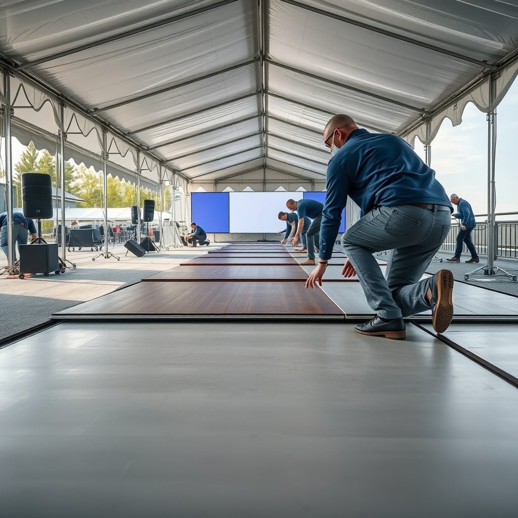 Large marquee tent